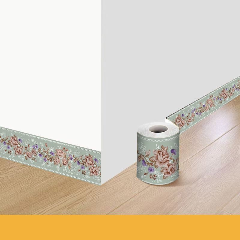 Giả Ngói Tự Dính PVC Đế Miếng Dán Chống Thấm Nước Phòng Khách Phòng Ngủ Ván Chân Đế Siêu Dày Bảo Vệ Góc Dán Tường
