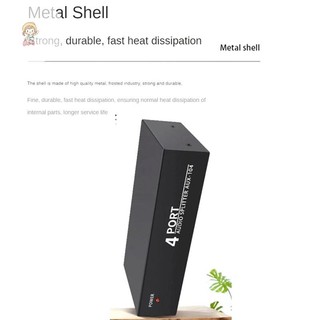 Bộ chia âm thanh TWE 1 trong 4 ra L / Aux Bộ chia âm thanh nổi 1X4 Bộ phân phối âm thanh cho PC DVD Loa Splitte VN