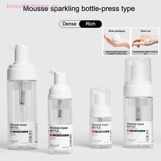 [Beautifulhome] Chai Bơm Bọt Du Lịch Tạo Bọt Hộp Đựng Xà Phòng Tay Sữa Rửa Mặt Dầu Gội Mousse Hộp Bơm Có Thể Đổ Lại [vẻ Đẹp]