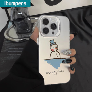 ibumpers Ốp Lưng iPhone Xinh Cute Giáng Sinh Họa Tiết Ốp Điện Thoại IMD Cứng Trơn Chống Sốc Chống Bẩn Giáng Sinh Cho Iphone 16 15 14 12 13 11 Pro Max