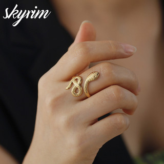 SKYRIM Women's Ring Snake Shape Unlimited Mở Điều chỉnh Quà tặng Trang sức Thời trang