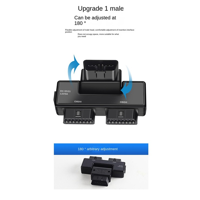 Dây chuyển đổi mở rộng OBD 16 chân Cáp lõi đa năng với Dc5521