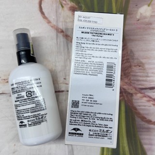 Xịt dưỡng tạo kiểu tóc nhẹ nhàng khô thoáng cho tóc MILBON TEXTURIZING SEA MIST 3  190ml [ TN ]