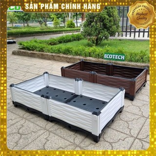 Chậu lắp ghép nhựa HDPE/PP 100x50x23cm: Thẩm mỹ, kết cấu chắc, dễ lắp đặt, phù hợp mọi cây trồng.
