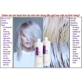 Dầu gội khử sắc tố vàng Fanola No Yellow Shampoo 1000ml (new) [ TN ]