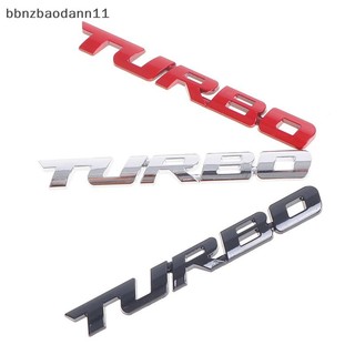 [Bbnzdd] 3D Chữ Kim Loại Turbo Xe Máy Biểu Tượng Huy Hiệu Miếng Dán Trang Trí Bên Cạnh BVAH