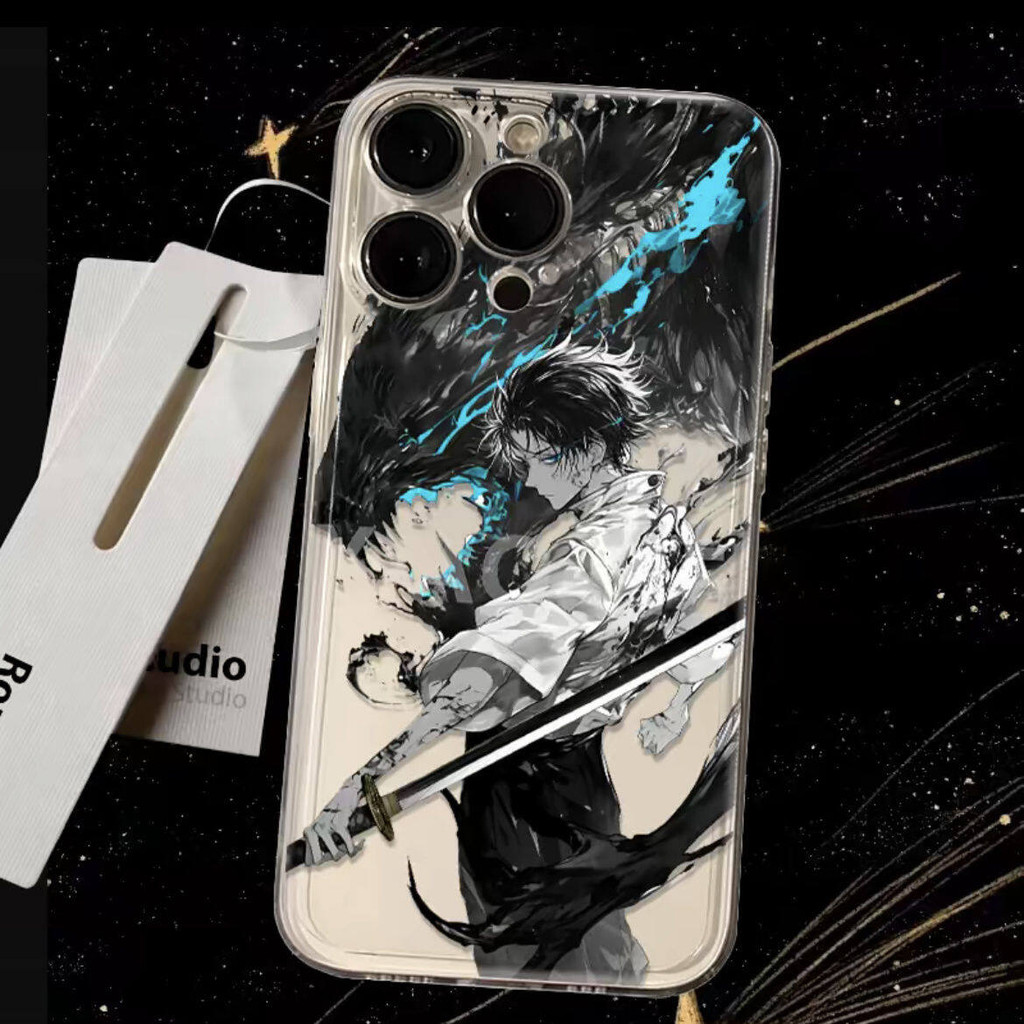 Ốp lưng Samsung Galaxy A06 A05 A05S A34 A35 A71 A55 A51 A30 A20 A24 A14 A15 A33 A73 A12 A32 Jujutsu Kaisen Gojo Satoru Anime Hoạt Hình Trong Suốt Bảo Vệ Toàn Diện Ốp Lưng