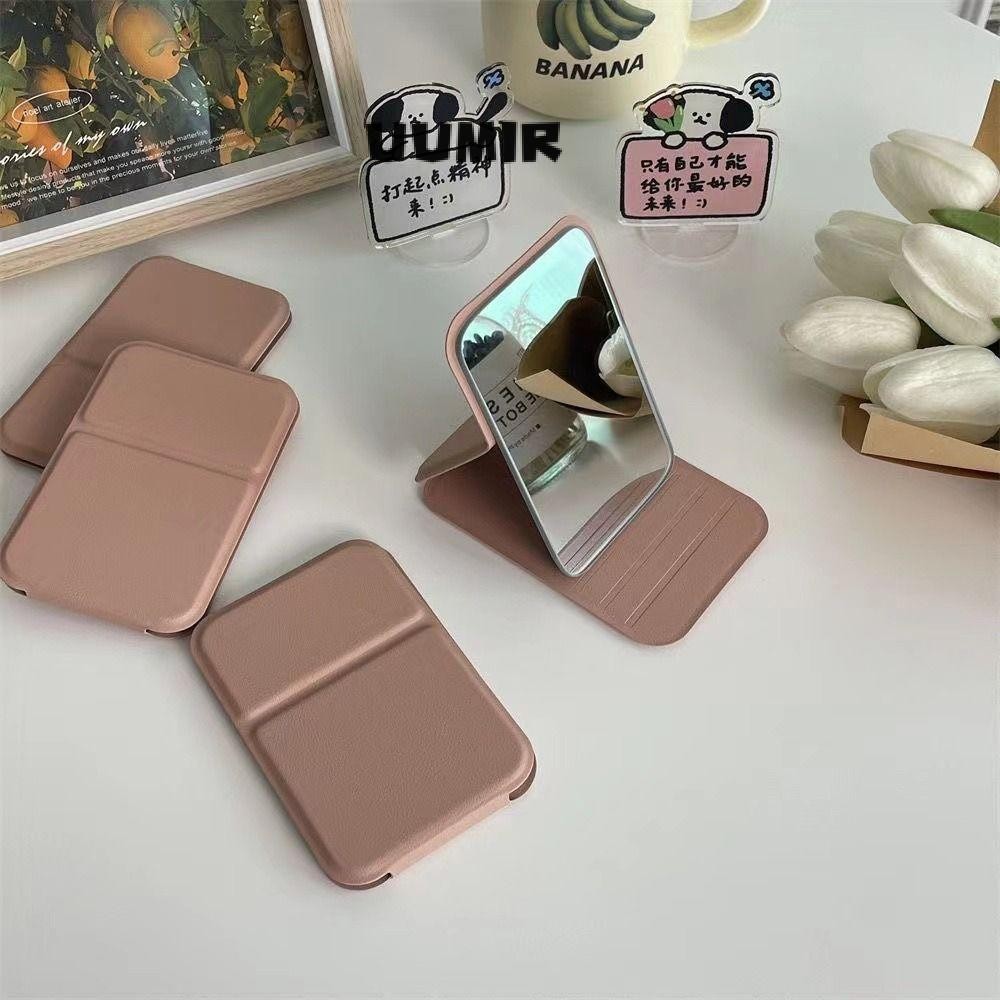 Gương trang điểm để bàn UUMIR, Gương trang điểm cầm tay chất lượng cao có thể gập lại, Gương bỏ túi dễ thương di động một mặt sáng tạo