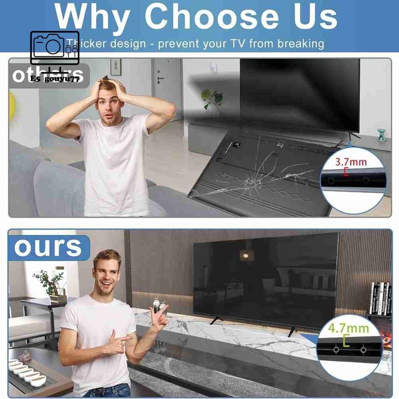 Gouyu77 Giá đỡ tivi TCL 28-65 inch cho Roku, thay thế bằng ốc vít
