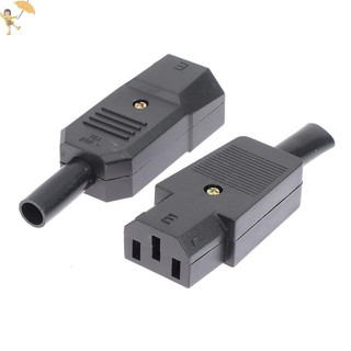 [Gou] Ổ cắm AC 3Pin Đầu nối cáp thẳng C13 C14 10A 250V Phích cắm nam nữ VN