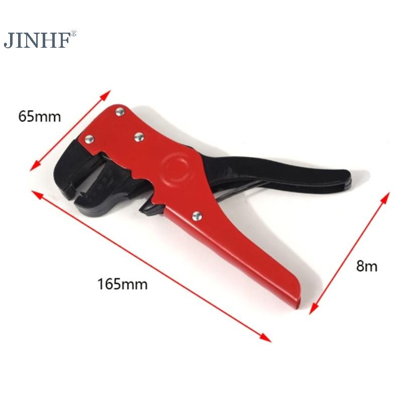 Kìm tuốt dây tự động JINHF 0,25-6,0mm Dây cáp có thể điều chỉnh Máy cắt dây HOT