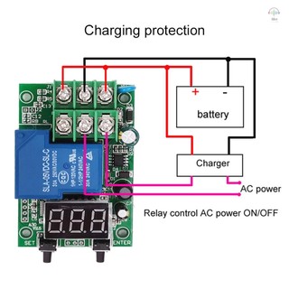 Dc 6 ~ 80V Giám sát điện áp Rơle Thời gian trễ Rơle Sạc Bộ điều khiển xả Mô-đun Rơle bảo vệ quá áp dưới áp với 4 chế độ hoạt động Hẹn giờ điều khiển điện áp
