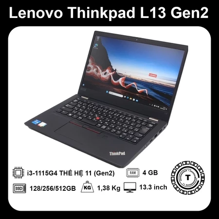 Lenovo Thinkpad L13 GEN2 | i3-1115G4 THẾ HỆ (GEN) 11 | Ram 8GB | SSD 128/256/512GB | 13.3 INCH FHD KTD