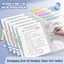 GETVOW 5 Cái / bộ Thư Mục Tập Tin, Kẹp Đôi Mở Bên Giấy Kiểm Tra, Thanh Xoay Chất Lượng Cao A3 / A4 Kẹp Tài Liệu Học Sinh