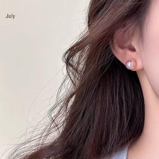 Bông tai đính ngọc trai hồng JULYHOT dành cho nữ - Thanh lịch đơn giản, sang trọng nhẹ nhàng, trang sức dự tiệc thời trang. Giao dịch lớn