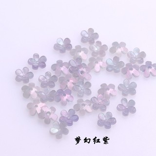 10 Chiếc 1 Bộ 10 Mm Cánh Hoa Tròn Năm Cánh Hoa Chất Lượng Cao Acetate Tự Làm Handmade Kẹp Tóc Chất Liệu