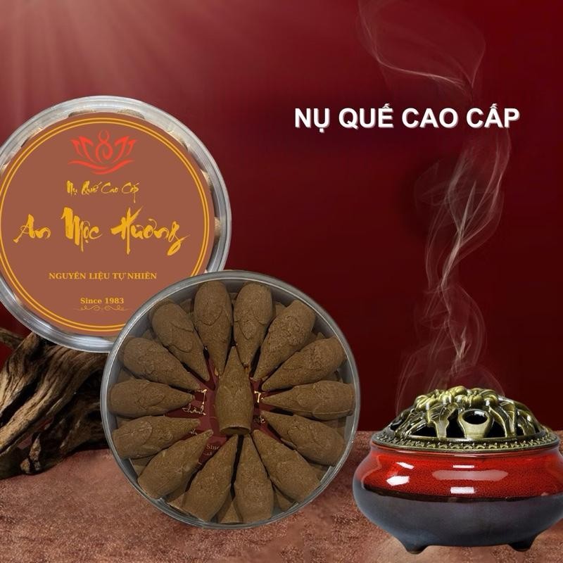 Nụ Trầm Hương Nụ Quế Cao Cấp An Mộc Hương AYOYA Thanh Lọc Không Khí Thư Giãn Xả Stress Hộp 30 Nụ