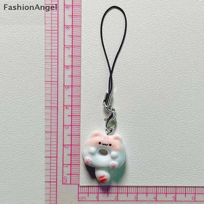 FashionAngel 1 Phụ Kiện DIY Cookie Điện Thoại Quyến Rũ Dây Đeo Cặp Đôi Mềm Móc Khóa Mặt Dây Dễ Thương Dây Keycord VN