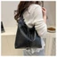 Túi xách THEGIRL8B Pu, Túi xô Túi đeo nách Túi dệt Tote, Túi đeo vai màu bạc dung tích lớn di động Mặt dây chuyền ngôi sao Hàn Quốc dành cho học sinh
