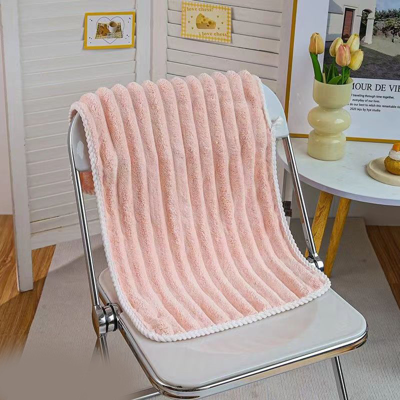 Candy Bar Khăn Lông Cừu San Hô Khăn Học Sinh Bé Gái Khăn Mềm Tắm Nhanh Khô Khăn Tắm Dày Người Lớn Khăn Thấm Hút Không Lint