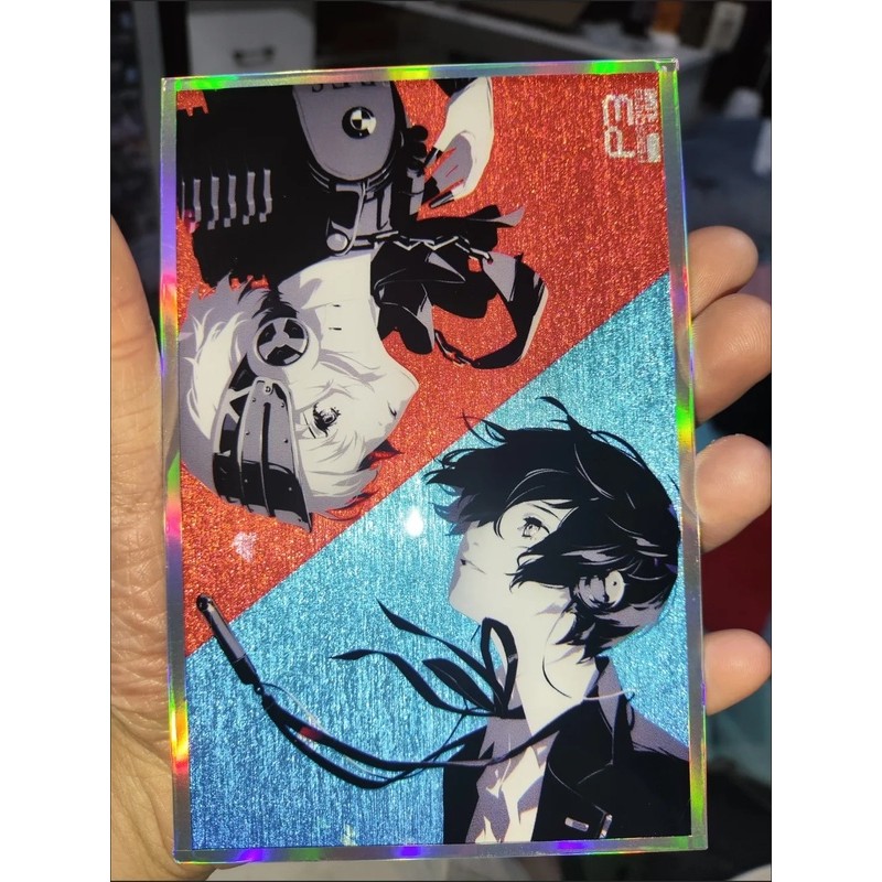 Persona 3 Shikishi Long Lanh Thẻ Nghệ Thuật Hoặc Acrylic Đứng Makoto Yuki & Aigis Trang Trí Bàn Làm Việc Quà Tặng