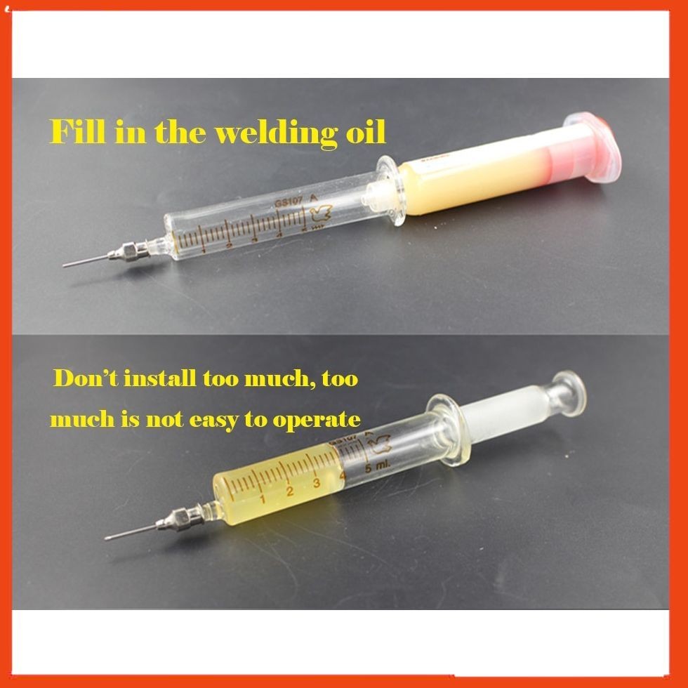 Bộ xi lanh 10ml bơm mỡ hàn, flux, keo lượng nhỏ, kèm đầu xi lanh, chấm chính xác
