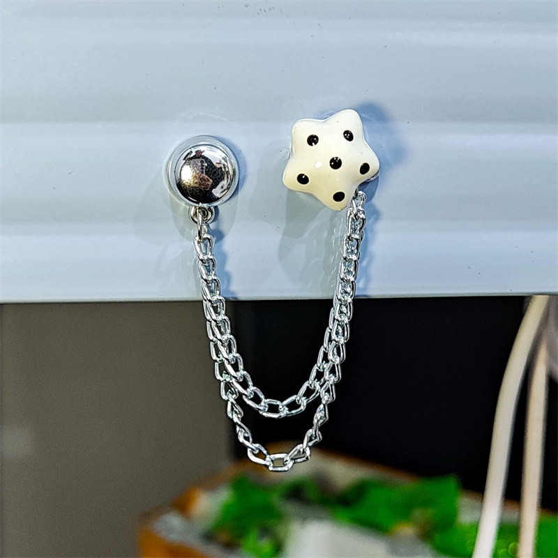 [Yunyuan] Chân quần Kẹp cố định Quần áo Quần khóa trượt ngắn Đồ tạo tác chống đá không có đường may Khóa từ tính Chuỗi khóa từ tính