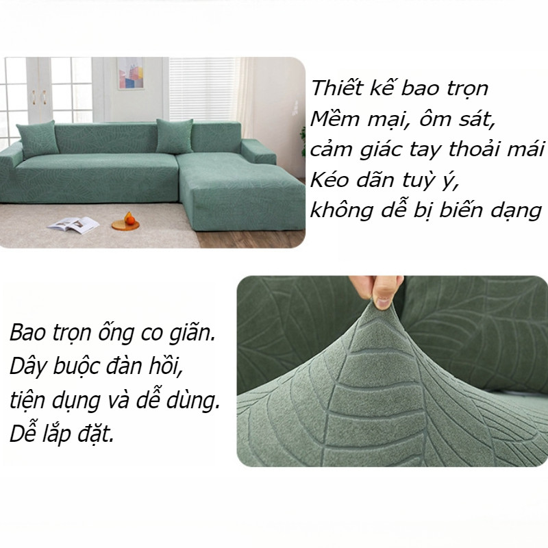Vỏ ghế sofa bọc nệm,Có một ban nhạc đàn hồi,Độ co giãn cao và không thấm nước,1/2/3/4 Chỗ Ngồi