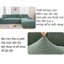 Vỏ ghế sofa bọc nệm, Có một ban nhạc đàn hồi,chống thấm nướcVải siêu căng,1/2/3/4 Chỗ Ngồi Vỏ ghế sofa