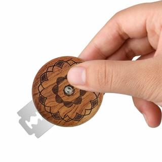 Thép không gỉ Bánh Mì Ghi Bàn Tay Cầm Bằng Gỗ Bột Bánh Mì Dụng Cụ Cắt Công Thái Học Thiết Kế Chống Rỉ Sét Cho Gia Đình Nướng Bánh