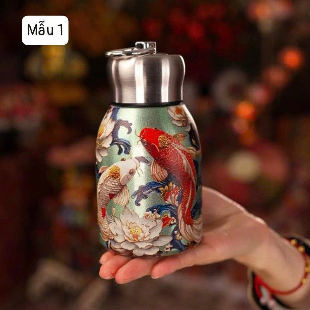 Bình Giữ Nhiệt Inox 316 Mini 300ml Vintage mq