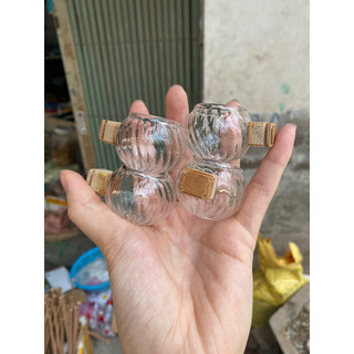 Cóng thuỷ tinh lồng khuyên, lồng yến tai tre già vip