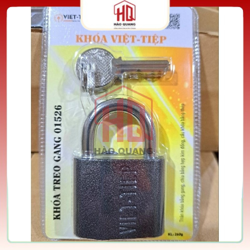Khóa Việt Tiệp 01526  – Dài 5cm, Chất Liệu Gang Bền Bỉ, Khóa Treo Chống Gỉ