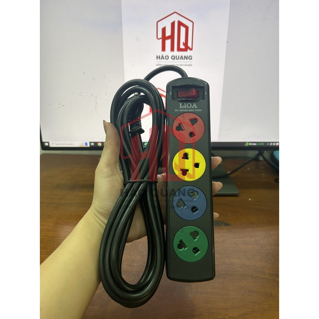 Ổ Cắm Điện LIOA 4TSN3.2.5/4TSN5.2.5 -Giá Tốt - 3m/5m