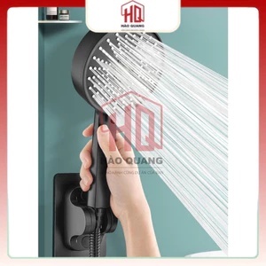 Vòi Sen Tắm Tăng Áp 5 Chế Độ | Đầu Sen Cỡ Lớn 12cm – Áp Lực Mạnh, Phun Siêu Mịn (VS2)