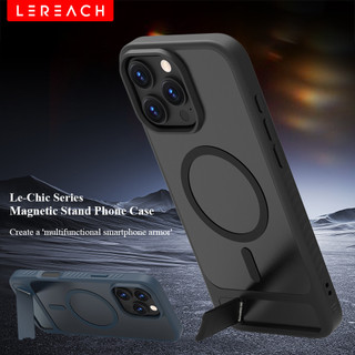 Ốp Điện Thoại Chân Đế Từ Tính Lereach Cho iPhone 17 Pro Max / 17 Air 16e / iPhone 16 / 15 Pro Max - Bảo Vệ Thả, Chân Đế Có Thể Điều Chỉnh