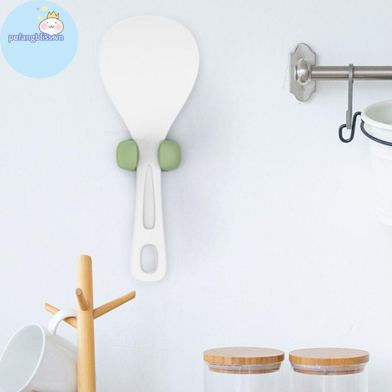 Pufangbliss Giá Thìa Cơm Di Động Sáng Tạo, Giá Để Đồ, Nồi Cơm, Dụng Cụ Nhà Bếp, Kẹp Treo Tường, Phụ Kiện Gia Đình VN