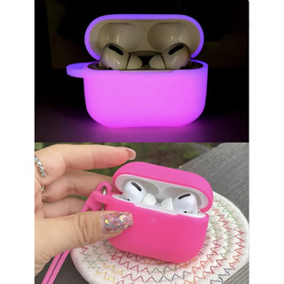 Điện Thoại Trường Hợp Neon Luminous Trường Hợp Cho Airpods Pro 2 Không Khí Vỏ Silicone Dạ Quang Bóng Mềm Matte Bìa Trường Hợp Cho Airpods 3 Thế Hệ Coque V5f1