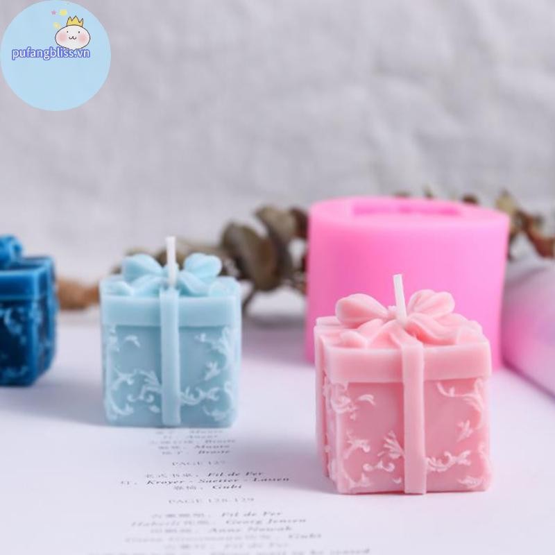 Pufangbliss DIY Khuôn Xà Phòng Handmade Khuôn Quà Tặng Giáng Sinh Khuôn Silicon VN