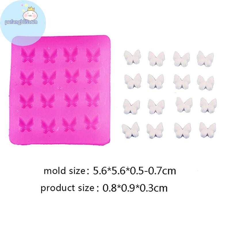 Pufangbliss 1 Cái Hình Khuôn Epoxy Charm Mặt Dây Chuyền Đất Sét Handmade Silcone Khuôn VN