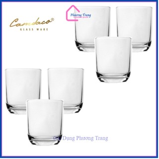 Bộ 6 Ly Thủy Tinh Bầu Lùn Góc 22003 Uống Trà Đá 225ml, Ly Thủy Tinh Tròn - Phương Trang