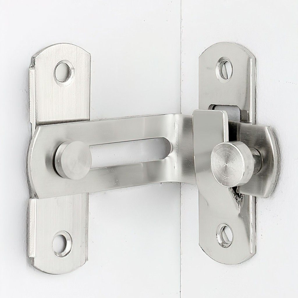 Chốt khóa cửa inox304 FULL ỐC VÍT,then cửa bằng thép không gỉ chắc chắn và bền bỉ,An ninh chống trộm