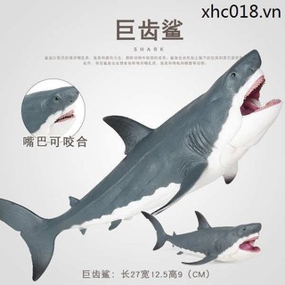 Mô Phỏng Sinh Vật Biển Mô Hình Động Vật Lớn Cá Mập Trắng Đồ Chơi Megalodon Đồ Chơi Phim Cùng Phong Cách Trẻ Em Cá Mập Đồ Chơi