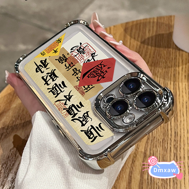 Ốp Điện Thoại Phước Lành Năm Mới Cho OPPO Reno 14F 14 13F 13 Pro Realme 15 14 Pro Plus GT7 Neo7 5G 4G Làm Giàu Vỏ Mềm Chống Sốc Vỏ Bảo Vệ Camera