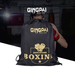 Boxing Gloves Buggy Bag Drawstring Bundle with Boxing Glove Storage Bag Fitness Fighting Sports Equipment Backpack N5x8