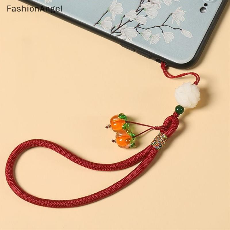 Mặt dây chuyền móc khóa dây chuyền điện thoại di động FashionAngel Liuli Persimmon