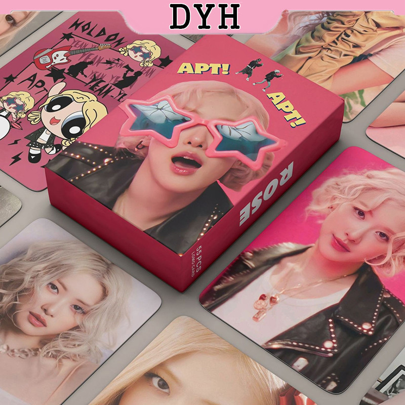55pcs Blackpink Lomo Photo Cards Mini BP 2023 7th Anniversary Nouvel Album Set Photocards Poster Carte Pour Fans Gift Girls