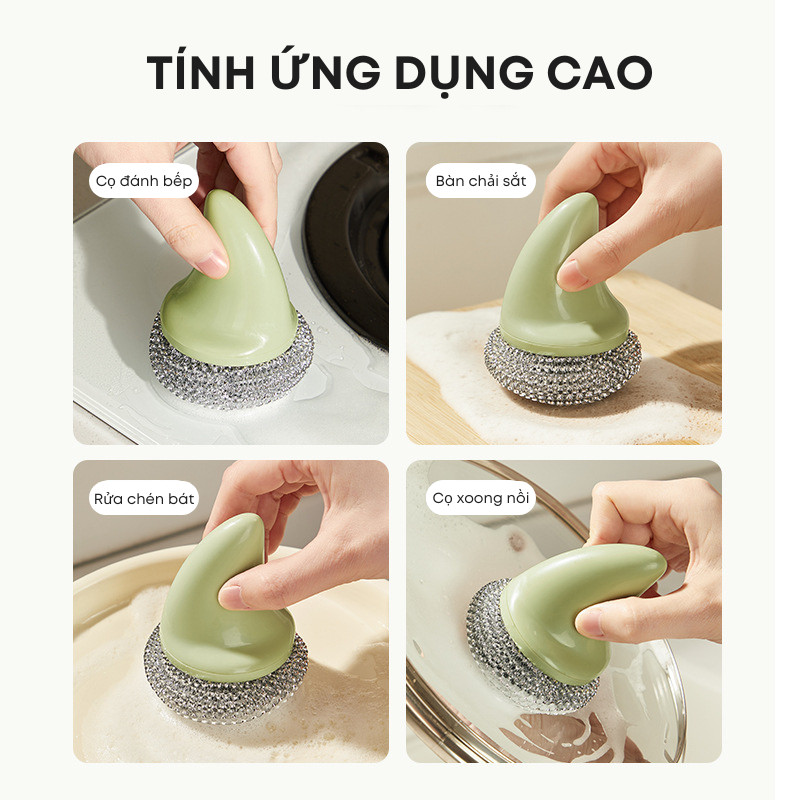 Dụng Cụ Cọ Rửa Chén Bát Xoong Nồi Bếp Ăn KOOBEE Đầu Bàn Chải Tháo Rời Thay Thế Cọ Rửa Đa Năng | 196