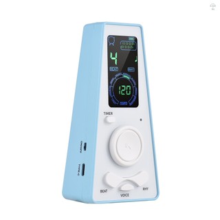 Metronome kỹ thuật số điện tử có hẹn giờ Metronome điện tử đa năng có điều khiển âm lượng và tốc độ đánh bại, chạy bằng pin hoặc cáp USB, cho đàn Guitar đàn Violin trống