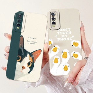 Dành Cho Vivo Y20 2021 Y20A Y20i Y20G Y20s Y20T Y11s Y12s Ốp Lưng Phong Cách Mới Gấu Trúc Thỏ Mềm Silicon Cho VivoY20 V2043 Vỏ